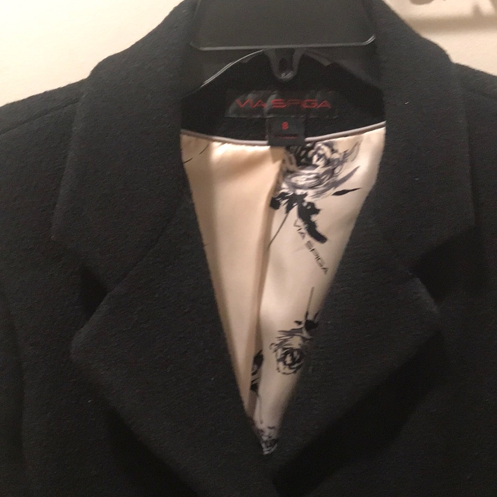 Via spiga black coat size 8 - Picture 2 of 4